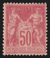 N°104, Sage 50c Rose (N Sous B), Neuf ** Sans Charnière - TB - 1898-1900 Sage (Type III)