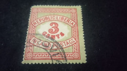 LİBERYA-1897-00    3   C.      DAMGALI - Liberia