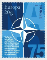 NORWAY 2024 EVENTS Organizations. 75th Anniv. Of NATO - Fine Stamp MNH - Ungebraucht
