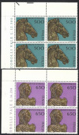 Italia 1988; I Bronzi Di Pergola; Serie Completa In Quartine Di Angolo Superiore. - 1981-90: Nieuw/plakker