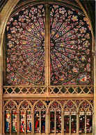 Art - Vitraux Religieux - Tours - Cathédrale Saint-Gatien - Rose Du Transept - Carte Neuve - CPM - Voir Scans Recto-Vers - Quadri, Vetrate E Statue