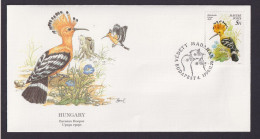 Hungary Ungarn Europa Fauna Tiere Vögel Eurasischer Wiederhopf Künstler Brief - Storia Postale