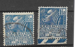 VARIETE DE COULEUR N° 273 (2 Nuances Différentes)  OBLITERE - Used Stamps