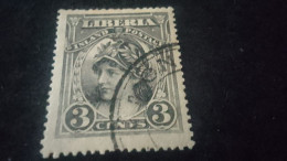 LİBERYA-1900-10    3   C.      DAMGALI - Liberia