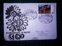 ALLEMAGNE, Enveloppe FDC Commémorative De La "Blumenwoche à Rheydt" Avec Cachet Spécial. - 1971-1980