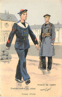 Illust De Maurice Toussaint N° 425 , Matelot En Capote , Quartier Maitre En Caban , *  477 50 - Uniformi