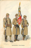 Illust De Maurice Toussaint N° 358 , Infanterie , Porte Drapeau , *  477 58 - Uniformi