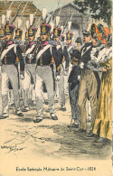Illust De Maurice Toussaint N° 190 , Ecole Spéciale Militaire De St Cyr , 1824 , *  477 20 - Uniformi
