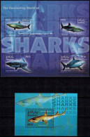 MDN-BK20-503 MINT POSTFRIS ¤ MALDIVES 2004 KOMPL. SET ¤ SHARKS OF THE WORLD - SEALIFE - MARINE LIFE - Other & Unclassified