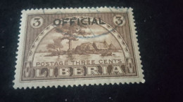 LİBERYA-1910-20    3   C.      DAMGALI - Liberia