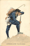Illustration De Edmond Lajoux N° 365 , Chasseurs Alpins Tenue De Campagne , *  482 85 - Uniformi