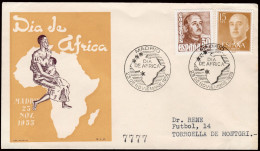 Madrid - Edi O 1144 - Mat Gomis 370 "Madrid - Día De África 23/11/55" - Storia Postale