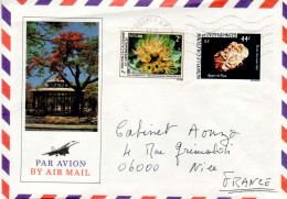 NEW CALEDONIA 1983 AIRMAIL LETTER SENT FROM NOUMEA TO NICE - Cartas & Documentos
