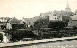 72 , LOUE , L'église Vue Du Pont , *  484 72 - Loue