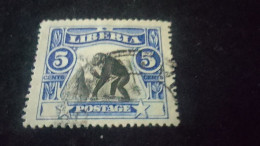 LİBERYA-1900-1910    5   C.      DAMGALI - Liberia