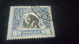 LİBERYA-1900-1910    5   C.      DAMGALI - Liberia