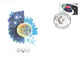 Soviet Union:Russia:USSR:FDC, USSR And Great Britain Space Flight, 1991 - FDC