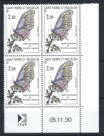 St Pierre Et Miquelon N°534** (MNH) 1990 - Faune Et Flore - Coin Daté - Unused Stamps