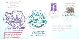 Expédition ASTROLABE Terre Adélie, Campagne 1991 92, Départ Havre Retardé, Escale Calais, Posté 26/10/91 Havre, CNN - Navires & Brise-glace