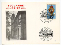 Germany, Berlin 1975 Souvenir Card - Britz 600th Anniversary - Storia Postale