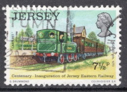 Jersey 1973 Single Stamp From The 100th Anniversary Of The Jersey Eastern Railway In Fine Used - Jersey