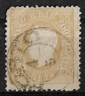 PORTUGAL 1870-76 D. LUIS I 20R P:12.5 USED (NP#94-P17-L7) - Gebraucht