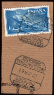 Madrid - Edi O 1175 - Fragmento Mat "Certificados Impresos - Delg. Nacional Sindicatos" - Used Stamps