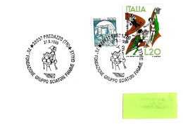 ITALIA ITALY - 1995 PREDAZZO (TN) 70° Gruppo Sciatori Fiamme Gialle Guardia Di Finanza Su Busta Viaggiata - 8517 - 1991-00: Storia Postale