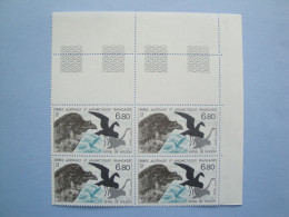 TAAF FSAT 1988 Yvert 132 ** MNH X 4   Cote 13.60 €  Oiseaux Pétrel De Wilson Je Liquide - Unused Stamps
