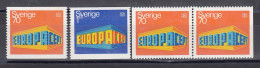 Schweden 1969 - Europa CEPT, Mi-Nr. 634A/35A+ 634Dl/Dr(kompl. Ausg.), MNH** - Ungebraucht