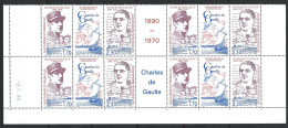 St Pierre Et Miquelon N°532A** (MNH) 1990 - Général De Gaulle - Coin Daté - Neufs