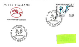 ITALIA ITALY - 2003 CAVALESE (TN) Campionati Mondo Sci Nordico Val Di Fiemme Su Busta Fdc PT Viaggiata - 8594 - 2001-10: Storia Postale