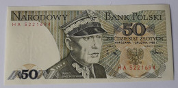 POLAND - 50 ZLOTYCH - P 142  (1988)  - UNC - BANKNOTES - PAPER MONEY - CARTAMONETA - - Poland