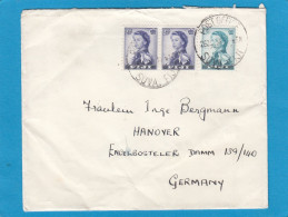 LETTRE DE SUVA POUR HANNOVRE,1956. - Fidschi-Inseln (...-1970)