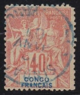 Congo Français  .  Y&T   .     21       .    O     .   Oblitéré - Usati