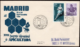 Madrid - Edi O 1311 - Mat Gomis 638 "Madrid 25/9/61 - Cong. Intal. Apicultura" - Lettres & Documents