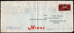 Madrid - Edi O 1315 - Mat "Avión - Madrid 16/2/61" A Alemania - Cartas & Documentos