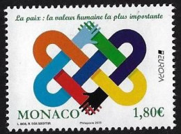 MONACO  -EUROPA-CEPT 2023-"PEACE –The Highest Value Of Humanity"- SERIE De 1 V. - N - 2023