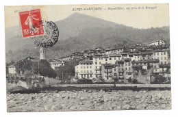 CPA Circulée En 1909 - ROQUEBILLIERE, Vue Prise De La Bourgade - - Roquebilliere