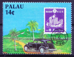 Palau 1987 MNH, Japanese Mobile Post Office, Cars, Stamp N Stamp, Ship - Post