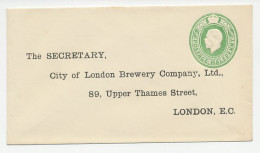 Postal Stationery GB / UK - Privately Printed City Of London Brewery Company - Wijn & Sterke Drank