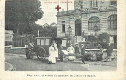 CROIX ROUGE FRANCAISE - Siège Social Et Voiture D'ambulance Du Comité De Raincy. - Croix-Rouge