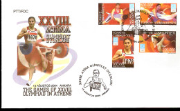 ATENE 2004 FDC ENVELOPPE TURKIYE - Summer 2004: Athens