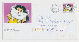 Postal Stationery France 2003 Letter - Kiss - Autres & Non Classés