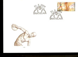 ATENE 2004 OLIMPIC GAMES SLOVENSKO FDC PARALYMPICS - Ete 2004: Athènes