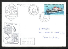 Col43 TAAF N° 330 Oblitéré De Alfred Faure Crozet Sur Lettre - Used Stamps