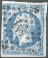 France, N°14Ah, Variété POSTF.S - Position à Identifier - (F817) - 1853-1860 Napoléon III