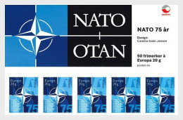 Norway Norvege Norwegen 2024 NATO 75 Ann Sheetlet Top Stripe With Decorative Field MNH - Nuovi