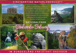1 AK Germany / Sachsen * Chronikkarte Der Nationalpark Sächsische Schweiz * - Bastei (sächs. Schweiz)
