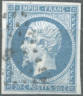 France, N°14Ah, Variété POSTF.S - Position à Identifier - (F823) - 1853-1860 Napoleone III